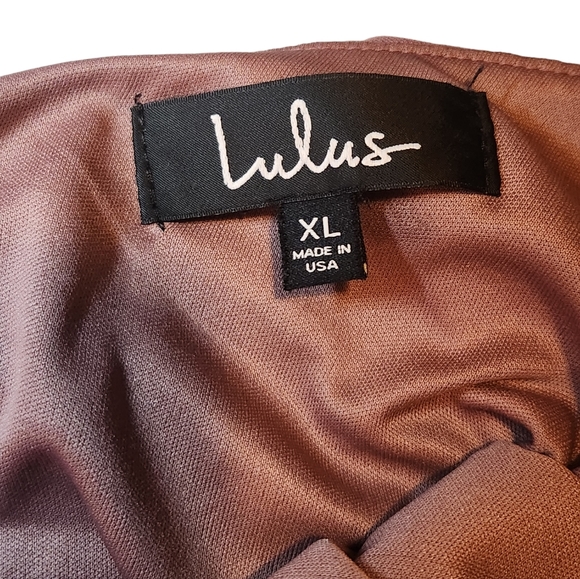 Lulus Swept Up Washed Burgundy Bodycon Midi Dress Size XL Semi Formal - Picture 8 of 11